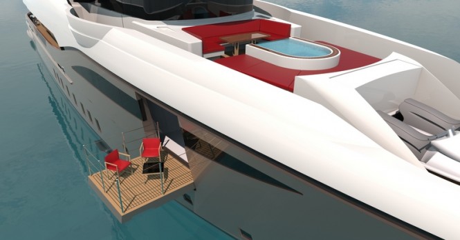 48m Bilgin motor yacht - Owners suite with its own superior balcony