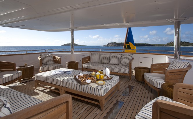 Aboard superyacht STARFIRE