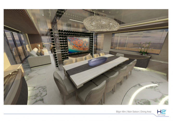 Bilgin 156 yacht - Dining