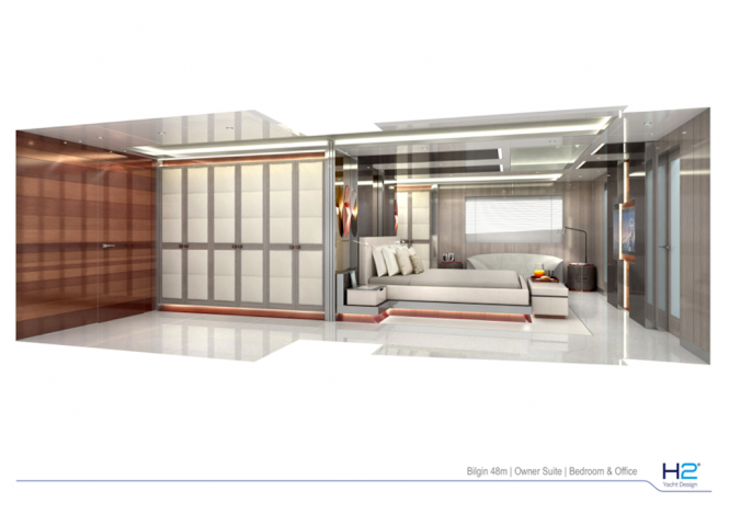 Owner suite on Bilgin 48m yacht