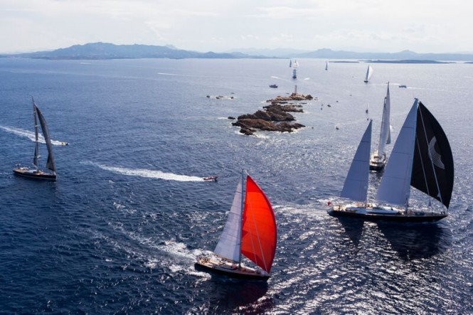 Aerial view of Perini Navi Cup