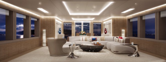 Luxury yacht AMELS 188 - Saloon