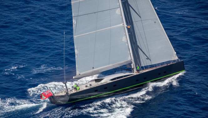 Super yacht WinWin - side view - Photo by Jesus Renedo