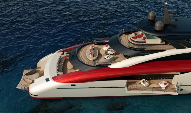 Superyacht SeaFalcon project - Decks