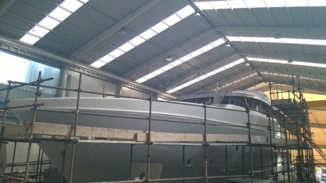 First Otam SD35 Yacht GIPSY under construction