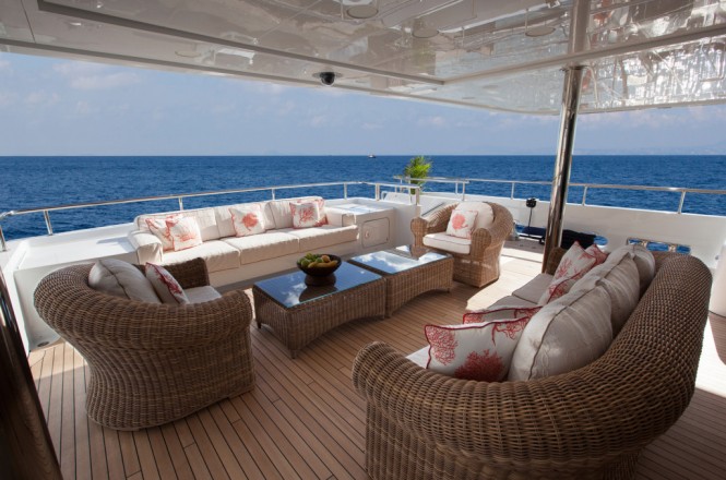 GAZZELLA Yacht - Main Deck - Aft cockpit