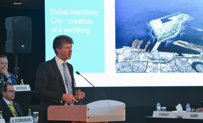 Gulf Craft CEO Erwin Bamps at the recent MARE Forum Monaco Yacht Summit in Monaco