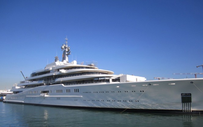 Luxury mega yacht Eclipse at Palmarina Bodrum