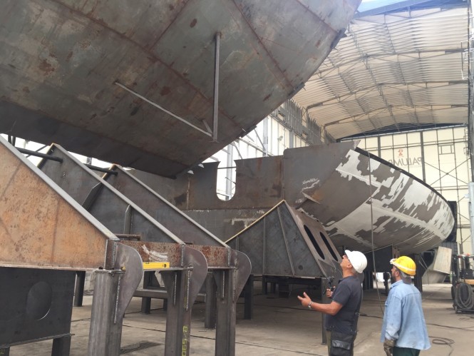 Luxury yacht Oceanic 70 in build