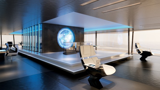 Motor yacht Symmetry concept - Wheelhouse