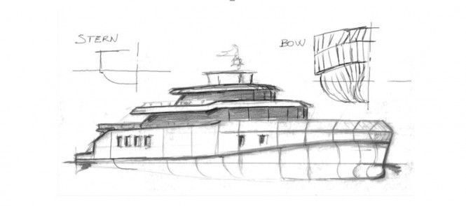 New 40m Light Ice Class Yacht Project