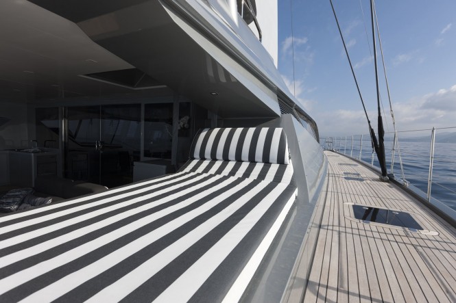 Saloon Door by AlluferTempesta aboard Cartouche Yacht - Photo Credit Gilles Martin-Raget