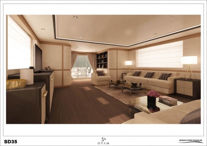 Super yacht GIPSY - Saloon