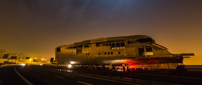 Transport of superyacht CECILIA