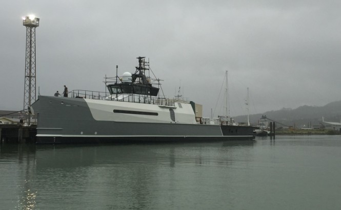 54m Damen Sea Axe ADVANTAGE yacht support vessel on the water