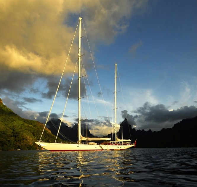 55m Vitters Superyacht ADELE to be refitted by Royal Huisman's Huisfit - Photo by Daniel Rawlins