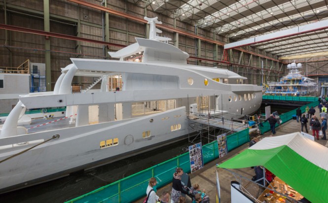 AMELS 199 Yacht under construction