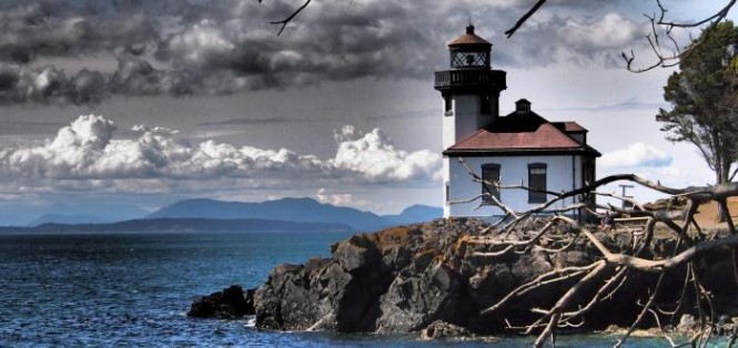 Lime Kiln Lighthouse - San Juan Island - Washington State - Photo Tim Thompson - courtesy of San Juan Islands Tourist Board