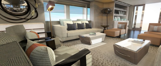 Luxury yacht RUYA - Main Saloon