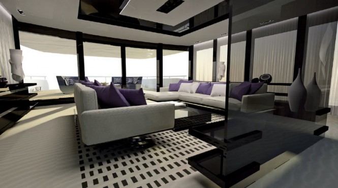 MERIDEON 170 superyacht concept - Saloon