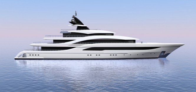 New 77m mega yacht NB63 by Turquoise Yachts