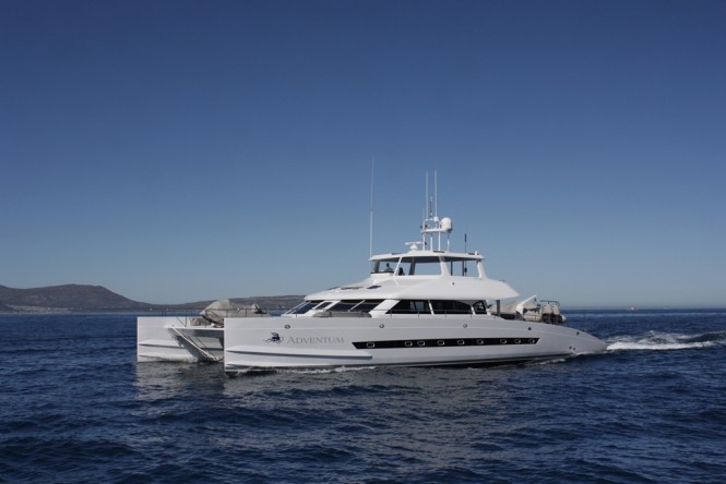 Open Ocean 750 Expedition Catamaran ADVENTUM underway