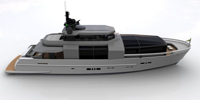 Rendering of Arcadia 100 Yacht