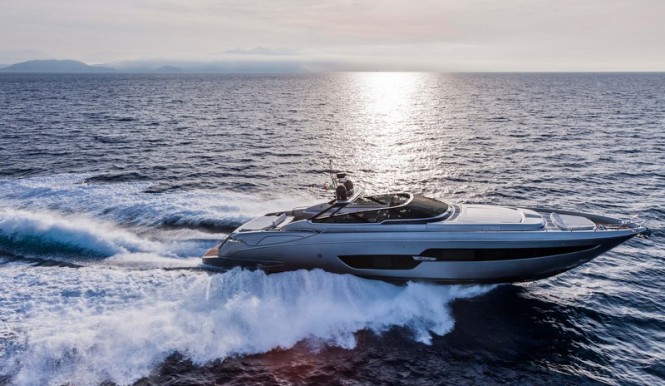 Riva 88 Florida Yacht underway
