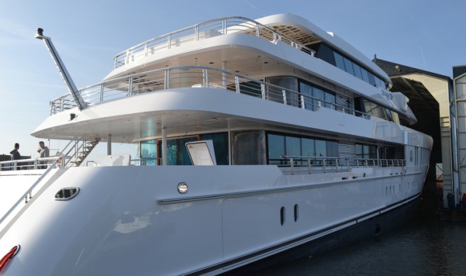 Super Yacht JUST Js ready to be launched