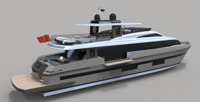 Superyacht SeaStella 110’ - aft view