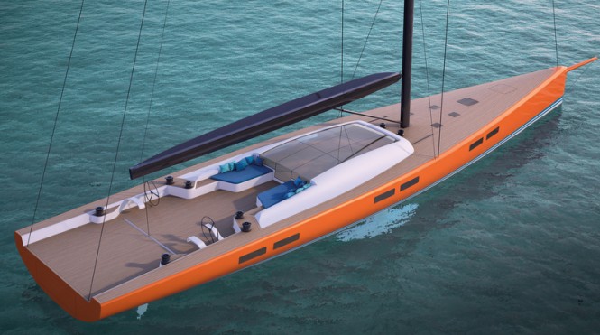 Fast 35m design by Reichel Pugh from above