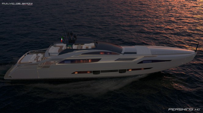 PERSHING 140 by night