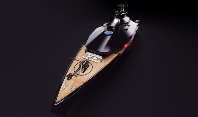 102M CALIBRE concept from above - bow