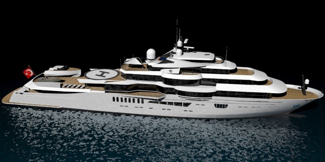 84m GALENE concept by Mehmet Kamer Sarpkaya