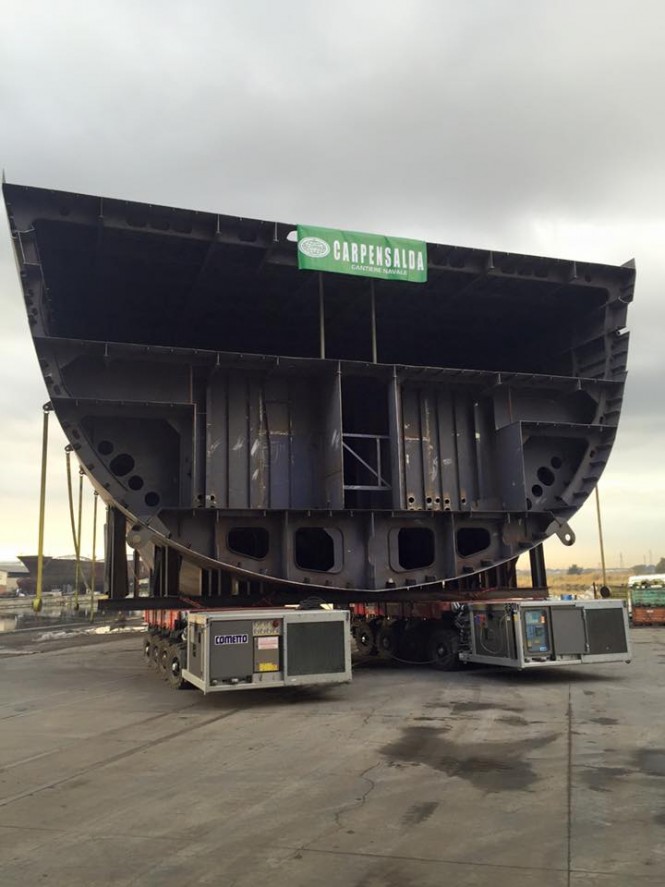 FB 277 - One of the hull sections - Image by Mec-Carpensalda Livorno