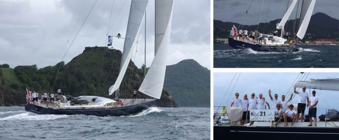 Southern Wind SW102 Farfalla and her crew in the ARC - Photo by Tim Wright