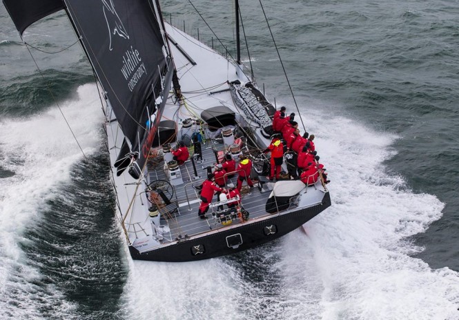 Supermaxi COMANCHE built by Hodgdon Yachts under sail - Image credit to Hodgdon Yachts