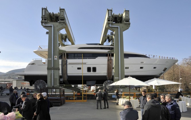 SL96 BLUE ANGEL 2 by Sanlorenzo at launch