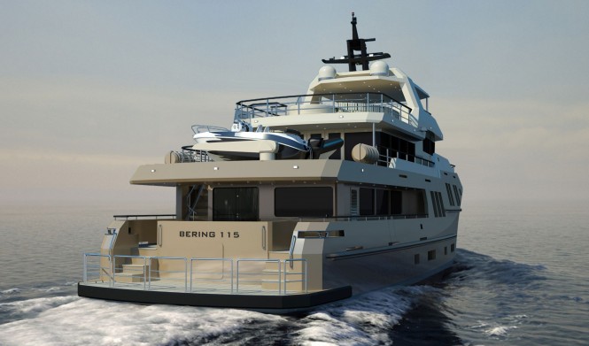 Bering 115 - aft view
