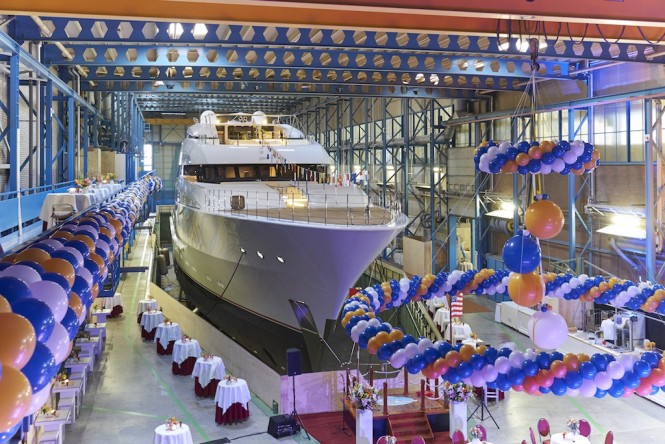 Feadship yacht VANISH launch