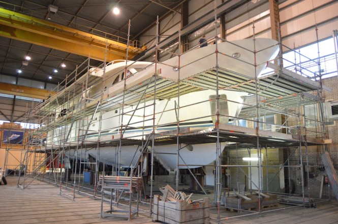 Moonen 97 Yacht under refit