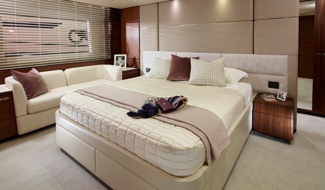 Princess 75 - Master Stateroom - Image by Princess Yachts International plc