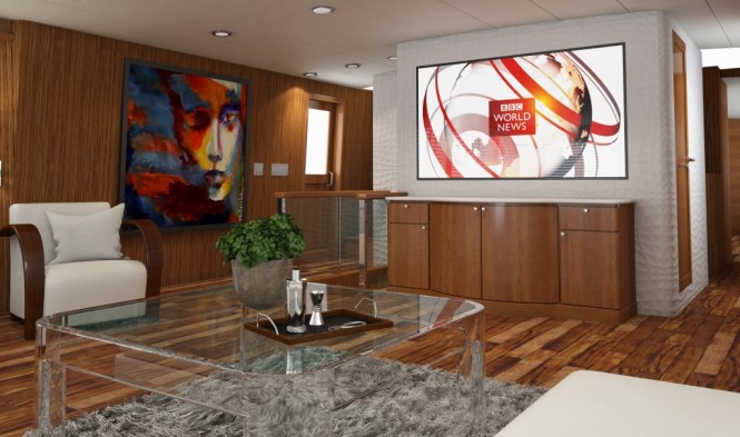 Karen Lynn Interiors - Refit Design for 32m Broward Yacht