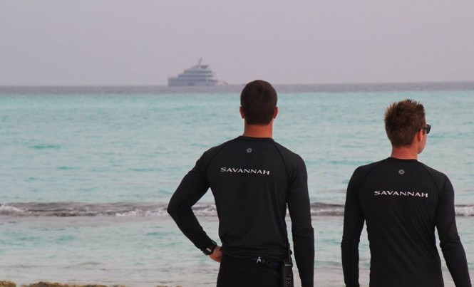 Savannah and her crew - Photo @dougiesocean and Feadship Fanclub