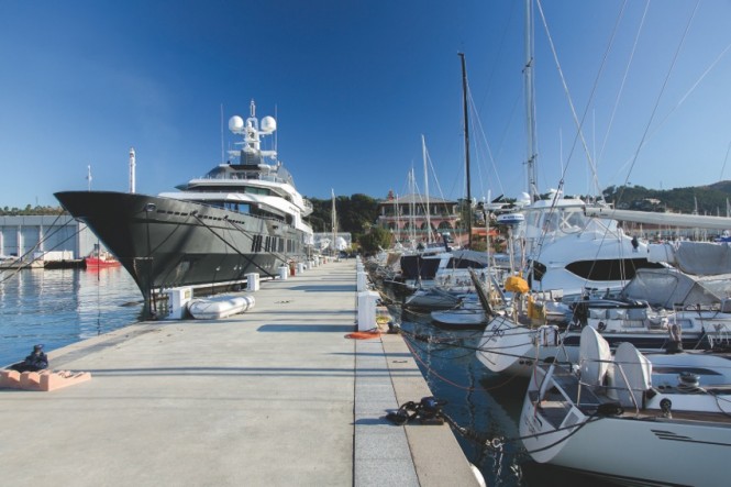 Superyachts at the Porto Lotti in Liguria