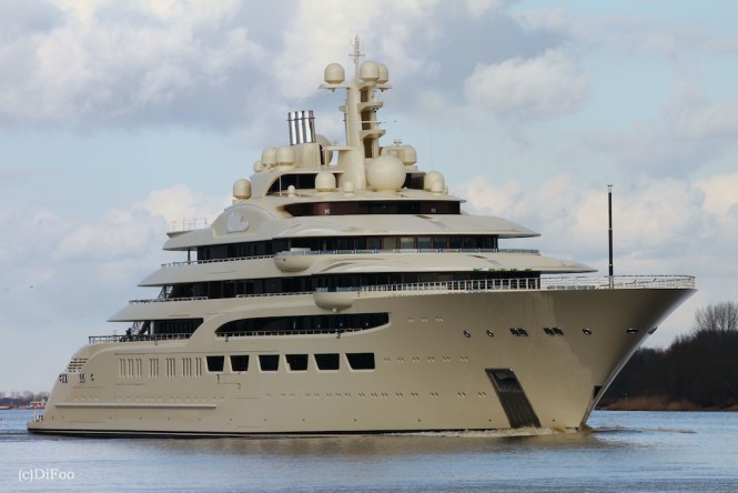 Mega yacht DILBAR - Photo by DiFooll