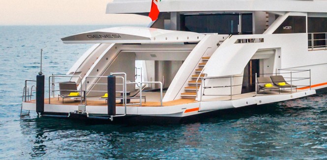 Spacious Beach Club aboard GENESI