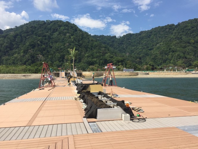 Golfito Marina Village under construction in Costa Rica