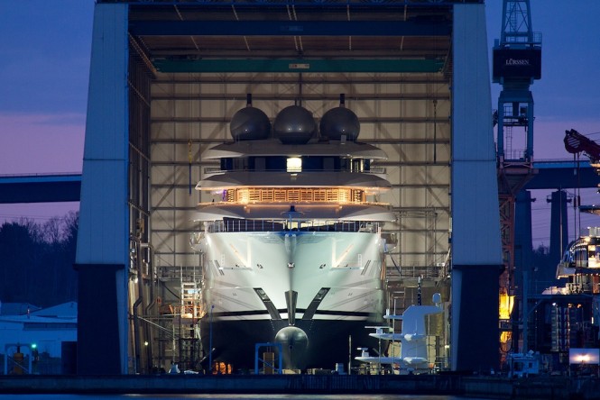 Mistral at Lurssen - Photo ©Andreas Jens
