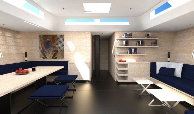 Wally110 Barong D - saloon rendering